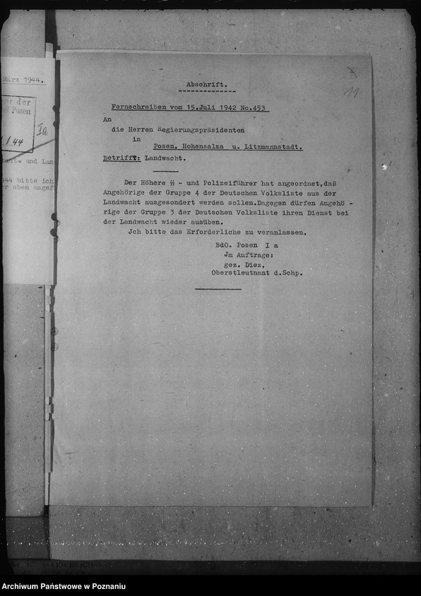 Obraz 15 z jednostki "Angehörige der Abteilung IV. und III. In der Landwacht"