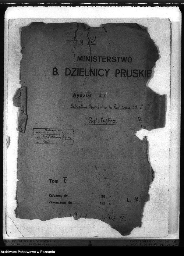 Obraz 4 z jednostki "Deleg. Departamentu Rolnictwa i D. Państw. Rybołówstwo"