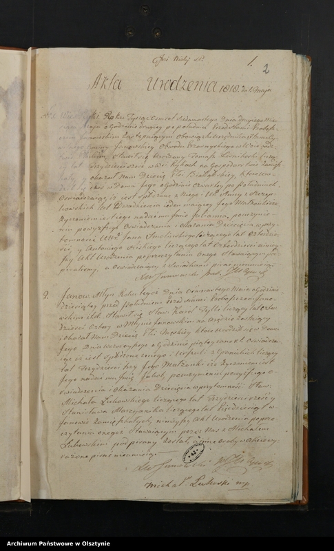 image.from.unit.number "Duplicat. Akta Stanu Cywilnego Gminy Janow, Małżeństw, Urodzenia, Zeyscia oraz y Zapowiedzi od 1 Maja 1817 do 31 Kwietnia 1818"