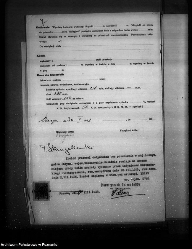 Obraz 11 z jednostki "Majętność Ocieszyn pow. obornicki, własność Skrzydlewski nr woj. kotła 8541"