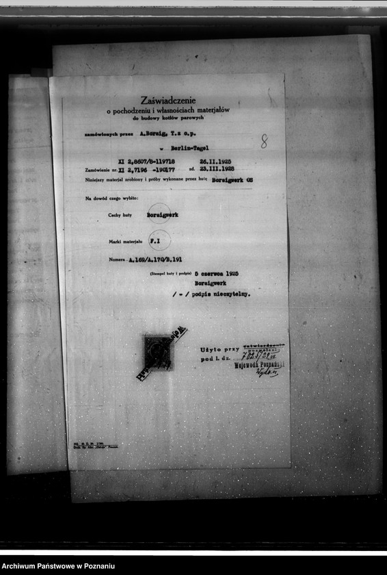 Obraz 12 z jednostki "Majątek Borowo pow. kościański własność O. Bernutha nr woj. kotła 6349"