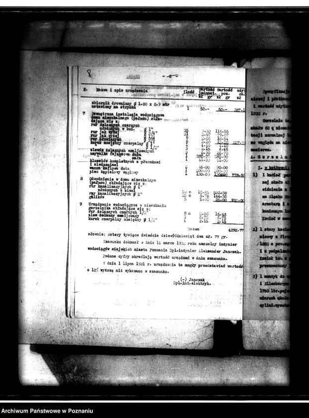 Obraz 13 z jednostki "/Sprawy szacunkowe majątku Jeżowo powiatu szubińskiego/"