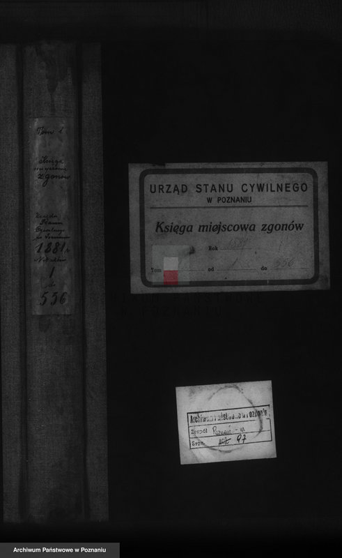 Obraz 1 z jednostki "Księga zgonów t. I"