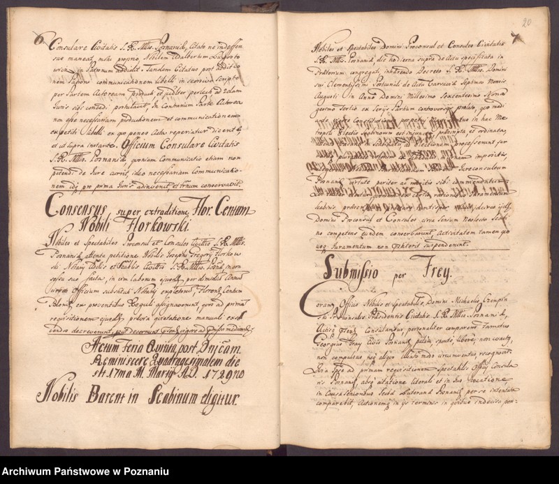 Obraz 7 z jednostki "Liber actorum officii consularis civitatis Posnaniae."