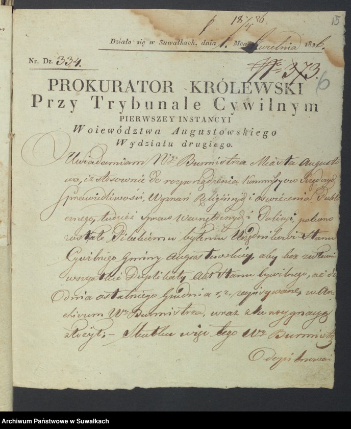 image.from.unit.number "Akta tyczące się urzędników Stanu Cywilnego"