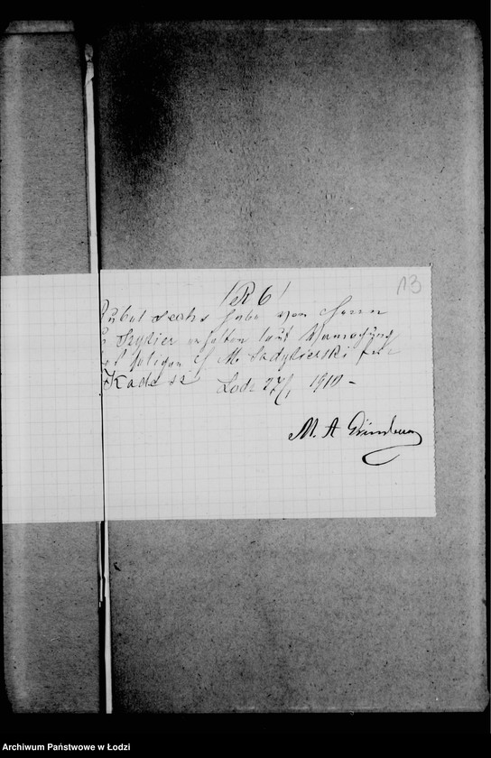 Obraz 17 z jednostki "Akta dotyczące legatu M. Sadorskiego"