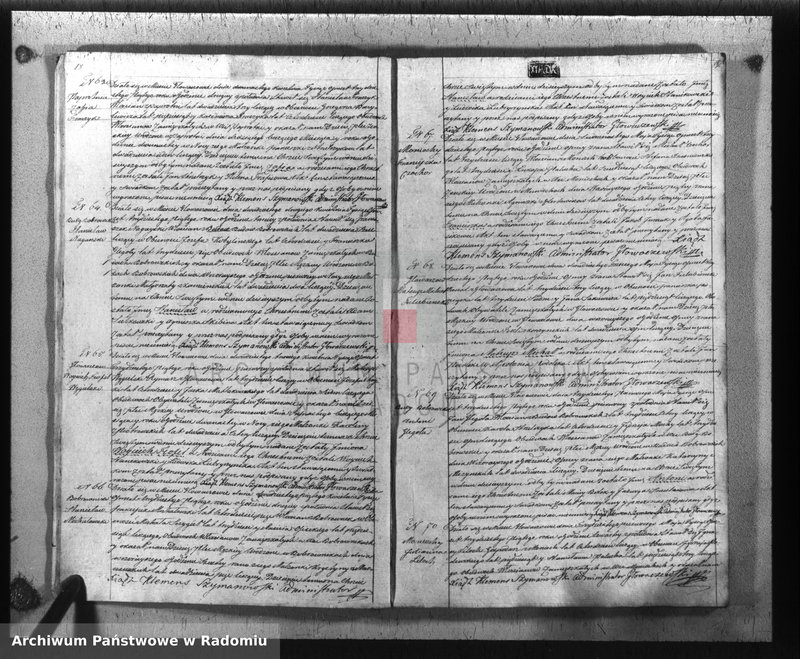 image.from.unit.number "Księga duplikatu aktów religijno-cywilnych parafii Głowaczewskiey na rok 1835"