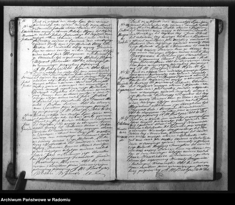 image.from.unit.number "Duplikat akt Religijno - Cywilnych Urodzonych, Zaszlubionych i Zmarłych Parafii Wysoka spisanych za rok 1850"