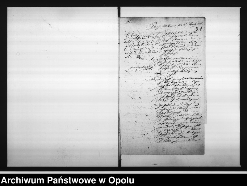Obraz 10 z jednostki "Acta des Magistrats zu Oppeln betreffend: die Vermiethung zweier Wohnungs - Locale in dem zur Kranken Anstalt acquirirten ehemaligen Jesuiten-Collegien-Gebäude hieselbst Vol. I de Anno 1837"