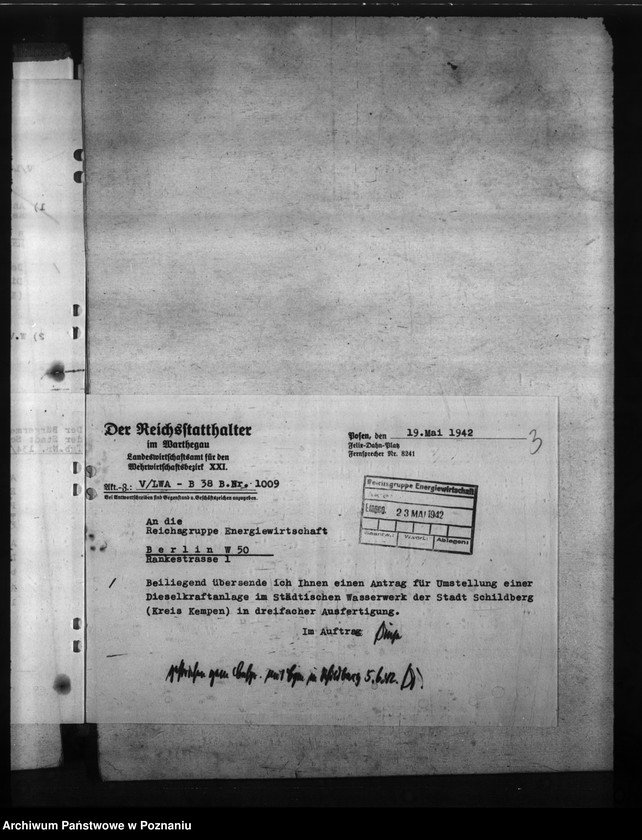 Obraz 7 z jednostki "Wasserwerk der Stadt Schildberg - Ostrzeszów, Kr. Kempen - Kępno"