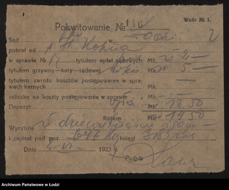 Obraz 4 z jednostki "Textil Krajowy- Abram Kohn- wyrób manufaktury"