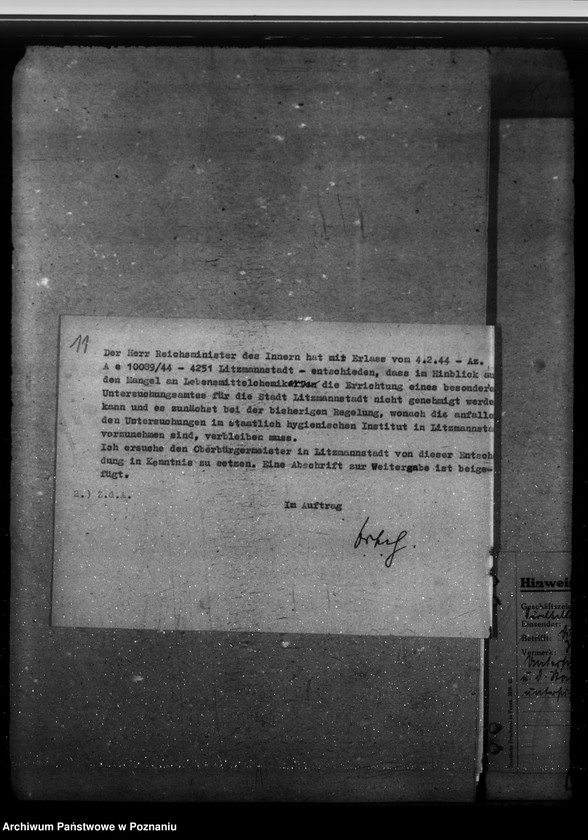 Obraz 15 z jednostki "Errichtung eines städtischen chemischen Untersuchungsamtes. Gesundheitsaufscher. Geschäftsverteilungsplan"