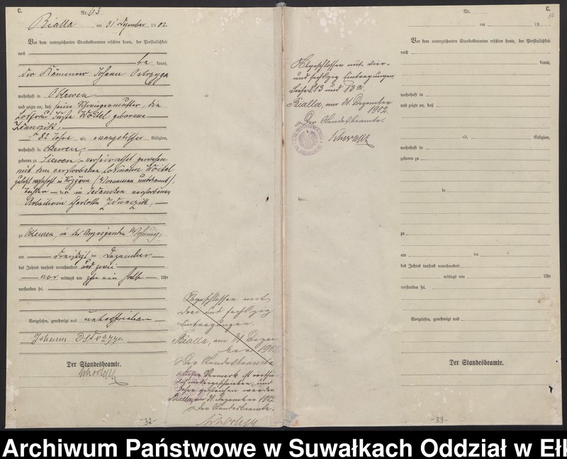 image.from.unit.number "[Sterbe-Haupt-Register des Königlichen Preussischen Standes-Amtes Bialla Kreis Johannisburg]"