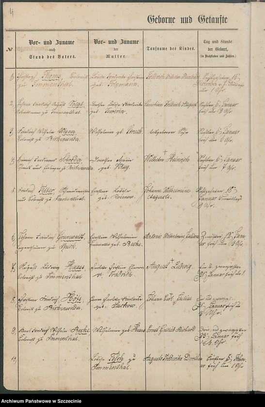 image.from.unit.number "Kirchenbuch. Speck (Mosty, now.)."