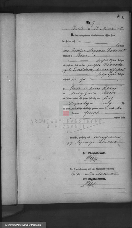 image.from.team "Urząd Stanu Cywilnego Powidz - obwód miejski (pow. gnieźnieński)"