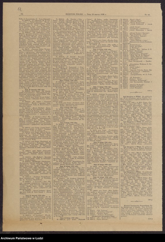 Obraz 14 z jednostki "Łódzka Cebtrala Jelit- Aron Lejzor Luksenberg"