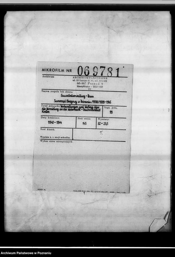 Obraz 2 z jednostki "Verhandlungen und Vertrag über die Vermietung an die Vermacht - Gauheilanstalt Kosten."