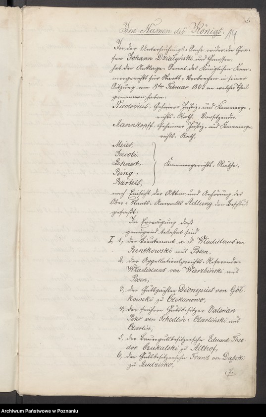 image.from.unit.number "Anklage und Anklagenbeschluss des Kammergerichts gegen den Grafen Johann von Działyński und Genossen /8. und 15.II.1865/"