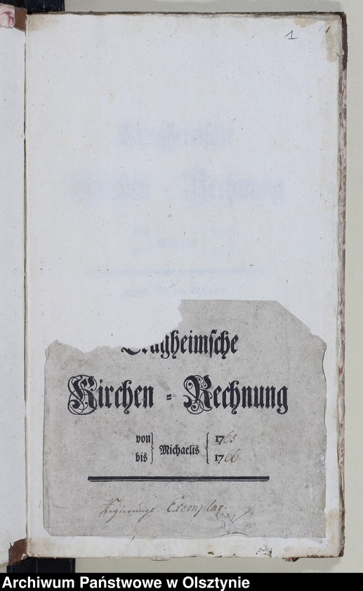 Obraz 3 z jednostki "Einnahme Register Kirchen Decem"