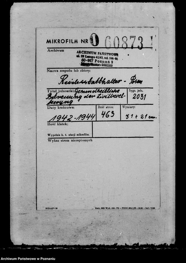 Obraz 2 z jednostki "Gesundheitliche Betreuung der Zivilbevölkerung"