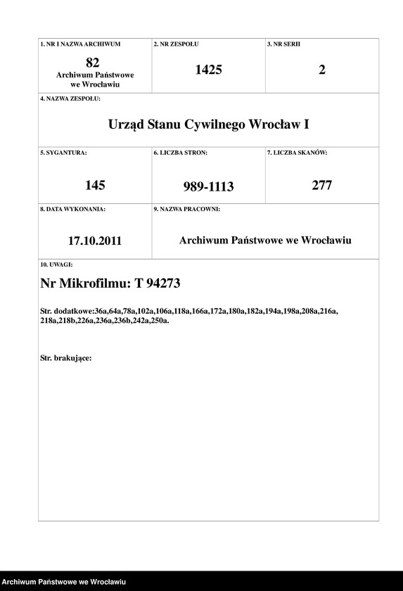 image.from.unit.number "Heiraths-Neben-Register Breslau I 1909 Band 6"