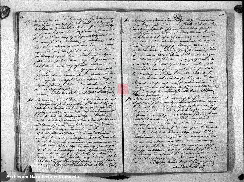 Obraz 20 z jednostki "Księga Aktow Urodzenia i Uznania parafii S Floryana na Rok 1835"