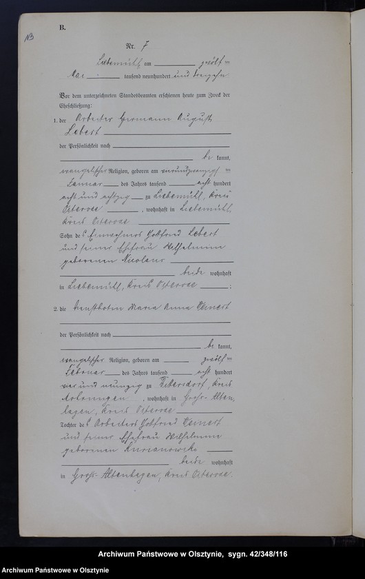 image.from.unit.number "Heirats-Neben-Register Nr 1 - 28"