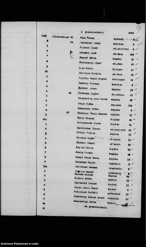 Obraz 12 z jednostki "Rejestr poborczy"