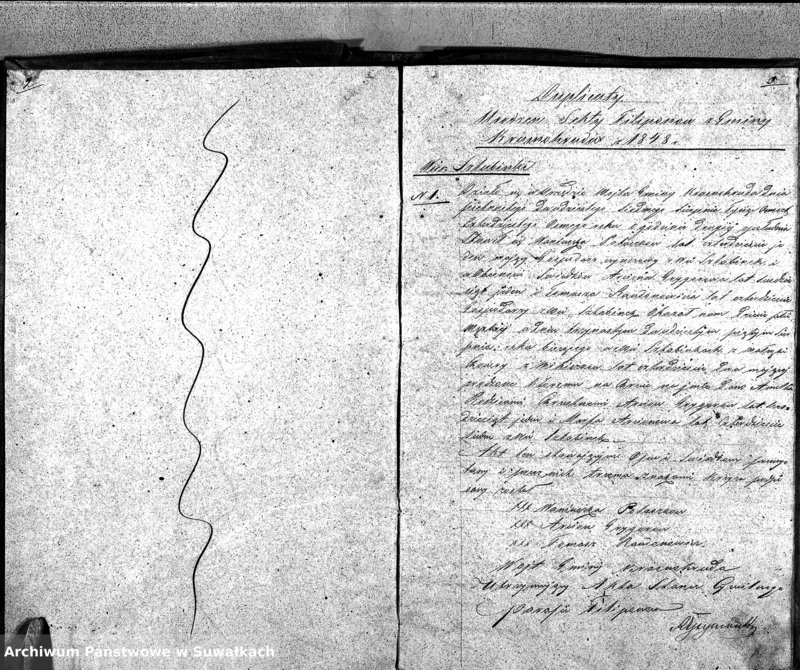 image.from.unit.number "Duplikaty Urodzonych Zaślubionych i Zmarłych Sekty Filiponów z Gminie Krasnohruda z 1848 r."