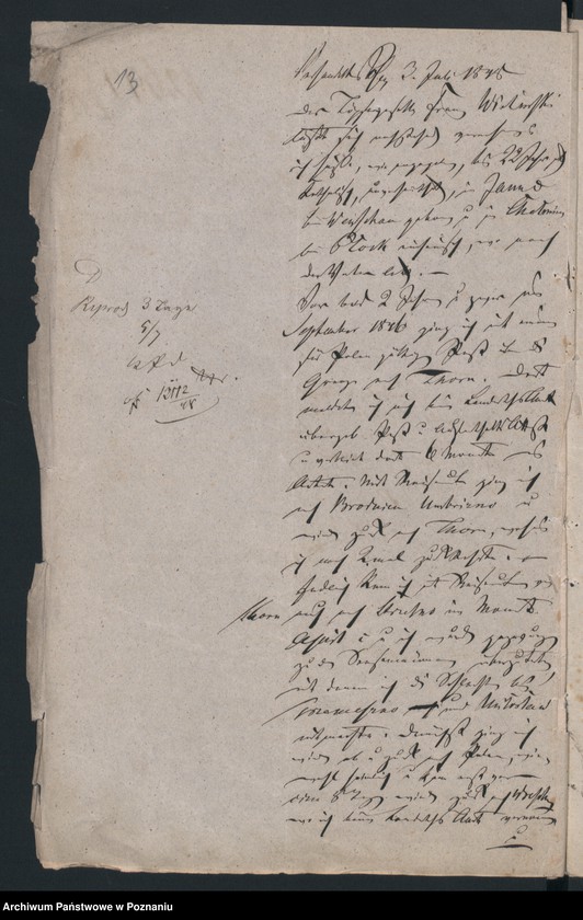 Obraz 16 z jednostki "A. betr. die Auskunft über Ausländer Litt. W."