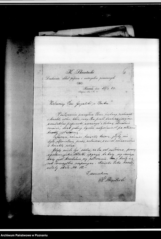 Obraz 10 z jednostki "Korespondencja urzędowa, listy członków, zawiadomienia o zebraniach, programy obchodów rocznic i innych uroczystości"