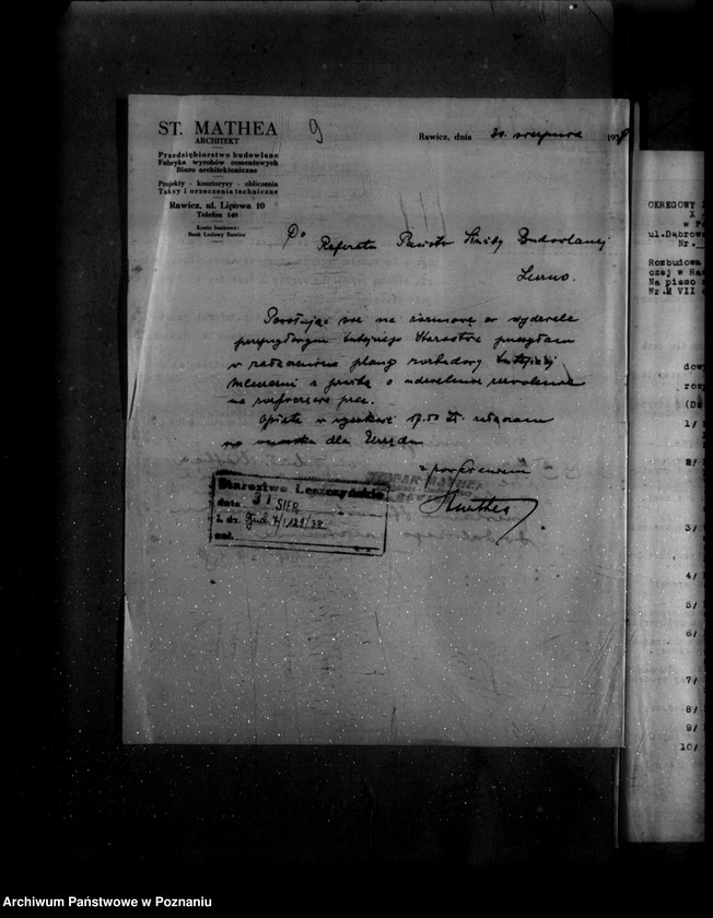 Obraz 13 z jednostki "/Rozbudowa mleczarni w Rawiczu/"