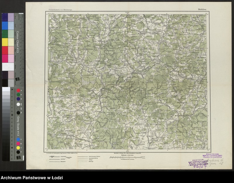 Obraz 1 z jednostki "Übersichtskarte von Mitteleuropa Mohilew"