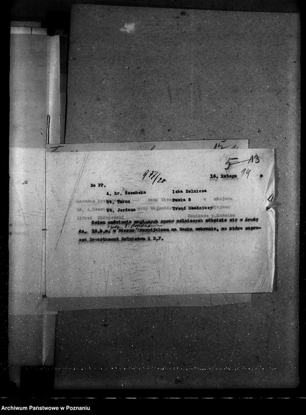 Obraz 18 z jednostki "Sprawy Personalne - likwidacje Rada Rolnicza [podróży i diet] [protokoły posiedzeń]"