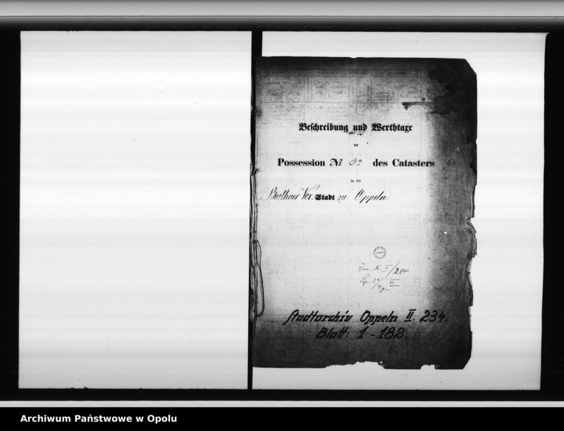 Obraz 7 z jednostki "Beschreibung des Gehöftes No 292 des Katasters in der Stadt Oppeln [...]"