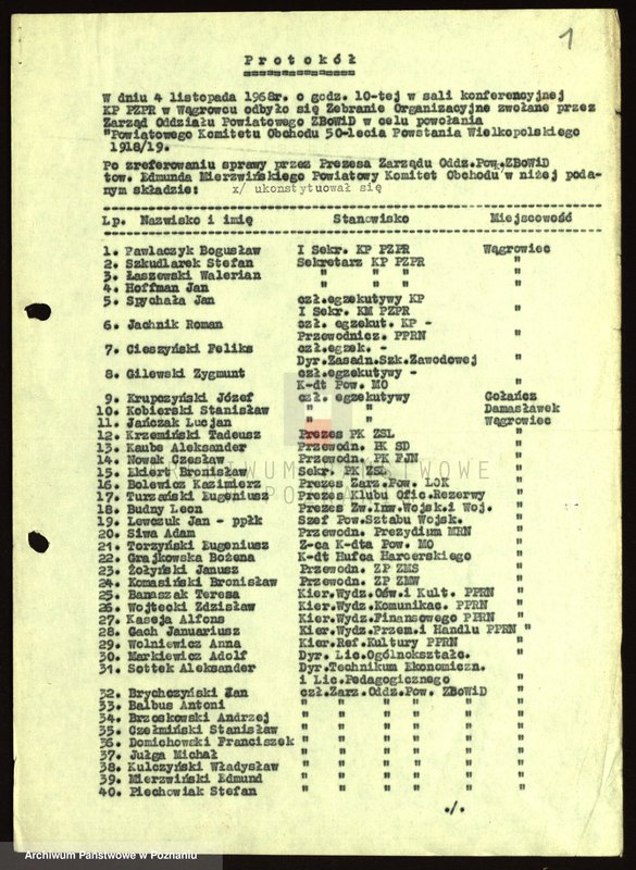 Obraz 6 z jednostki "50 rocznica powstania wielkopolskiego."