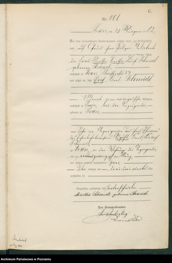 Obraz 6 z jednostki "Księga miejscowa zgonów t. II"