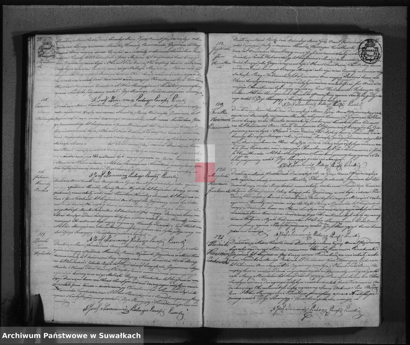 Obraz 20 z jednostki "Księga duplikat urodzonych, zaślubionych i umarłych parafii katolickiej Puńsk na rok 1850"