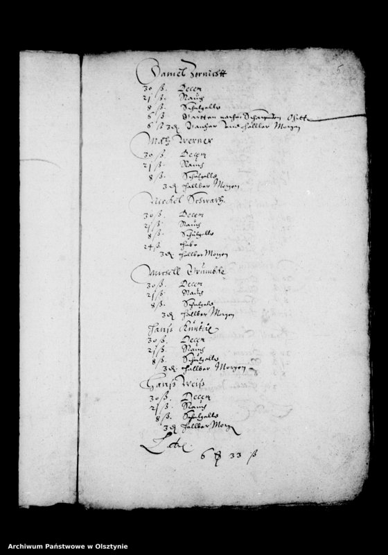 image.from.unit.number "Kirchen-Rechnung der Stadt Deutsch Eylau"