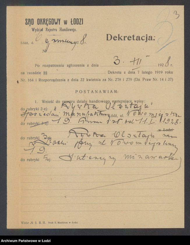 Obraz 5 z jednostki "Rywka Olsztejn – sprzedaż manufaktury"