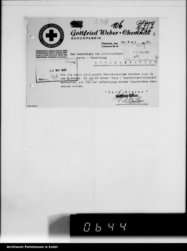 Obraz 11 z jednostki "Gottfried Weber, Chemnitz [zamówienia na sandały z drewna]"