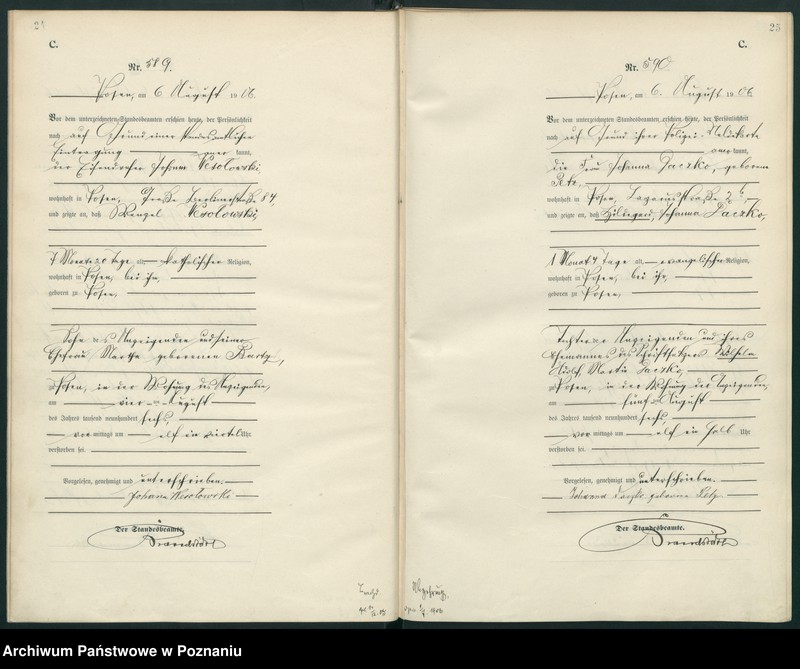 Obraz 15 z jednostki "Księga miejscowa zgonów"