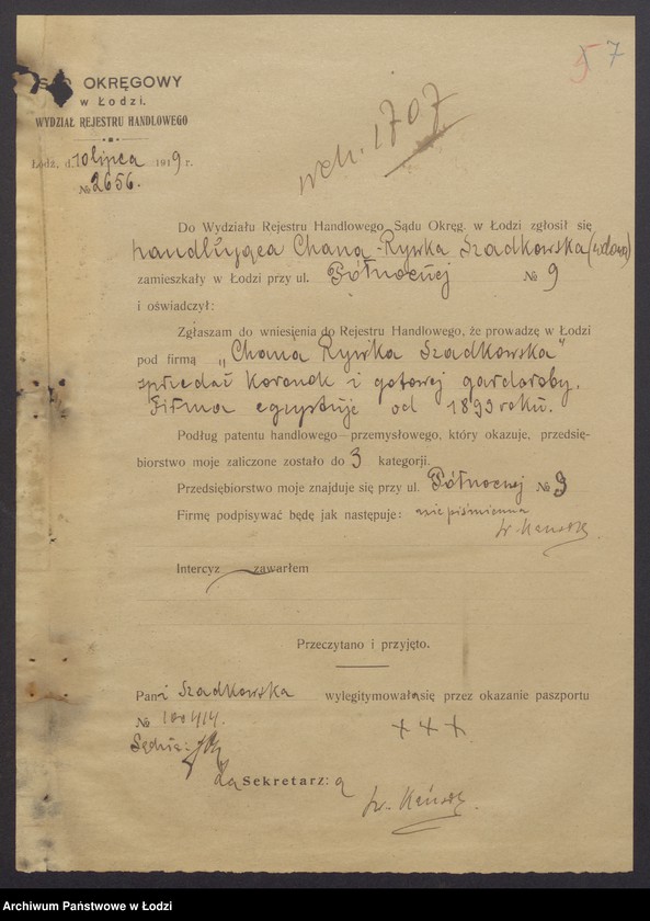 Obraz 9 z jednostki "Chana Rywka Szadkowska – sprzedaż koronek i gotowej garderoby"