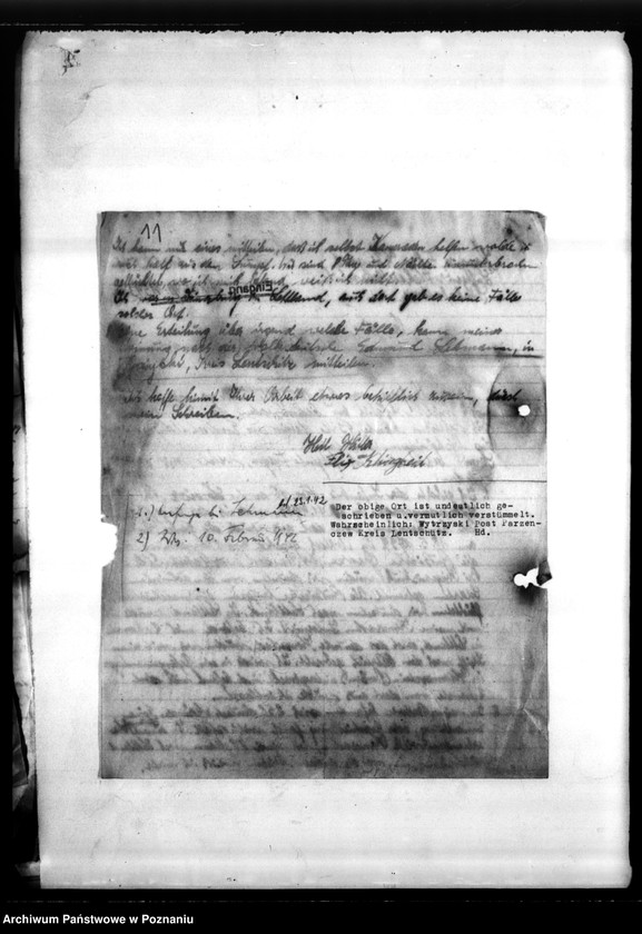 Obraz 15 z jednostki "Korespondencja w sprawie miejscowych Niemców, którzy zginęli w 1939 roku L - Z"