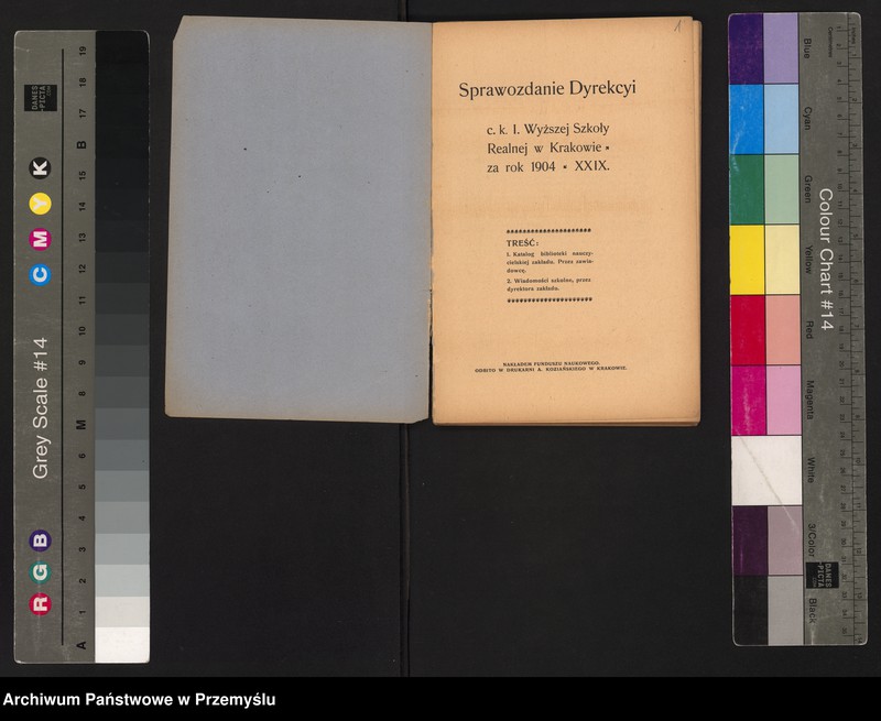 image.from.unit.number "Sprawozdanie Dyrekcji C.K. I Wyższej Szkoły Realnej w Krakowie za rok szkolny 1904 XXIX"