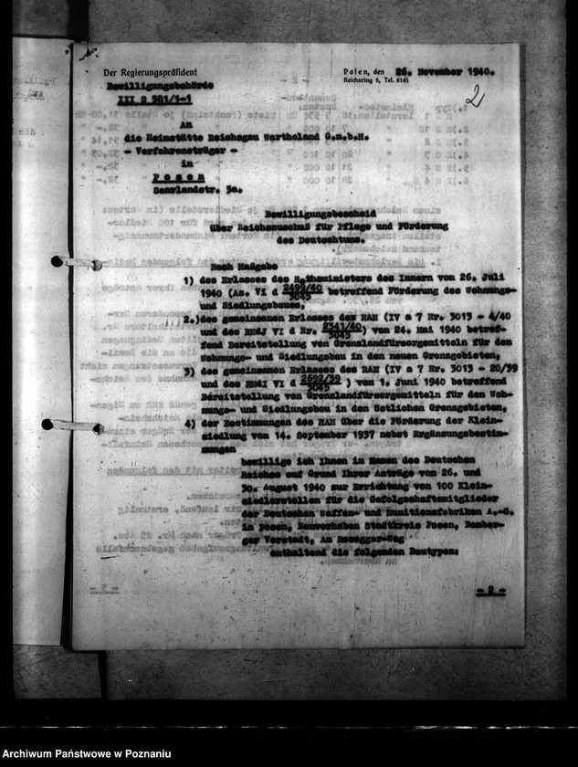 Obraz 6 z jednostki "Projekt budowy mieszkań dla pracowników D.W.M w Poznaniu"