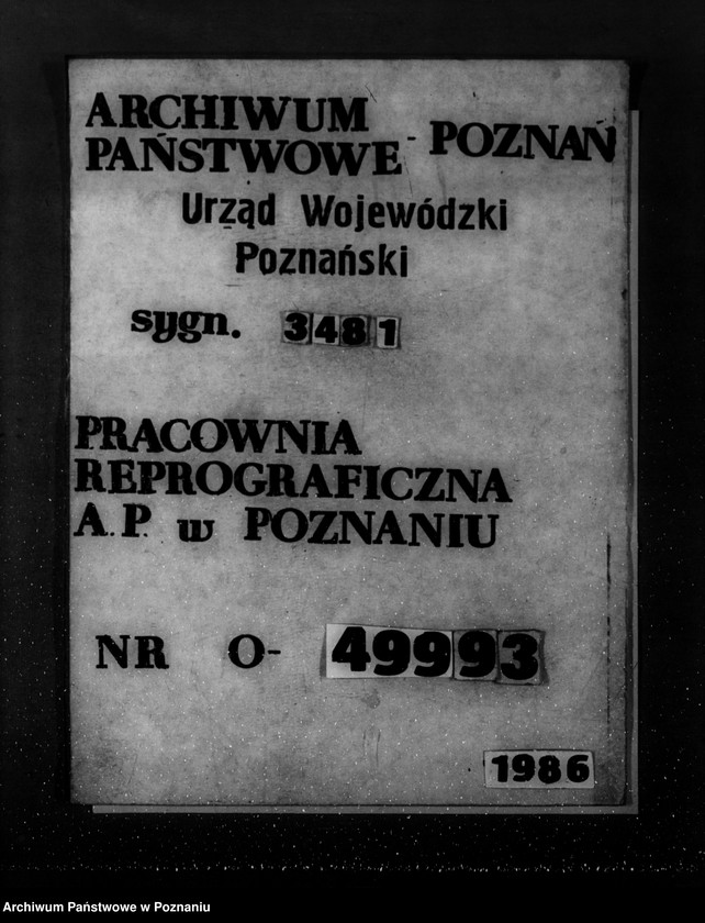 Obraz 1 z jednostki "Majętność /leśna/ Gorzycziki powiat kościański"