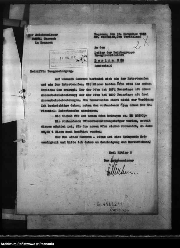 Obraz 6 z jednostki "Gaswerk - Rogasen (Rogoźno)"