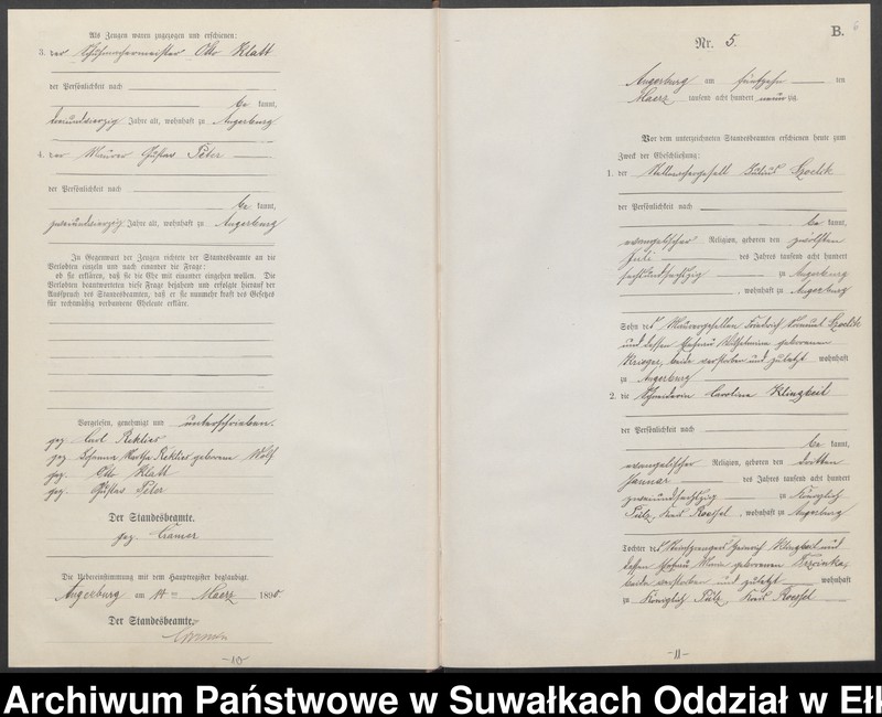 image.from.unit.number "Heiraths-Neben-Register des Preussischen Standes-Amtes Angerburg Kreis Angerburg"