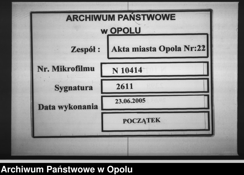 image.from.unit.number "Acta des Magistrats zu Oppeln betreffend die Ueberlassung des ehemaligen Minoritten Gebäudes, an die hiesige evangelische Gemeine zu Kirch- und Schul-Zwecken"